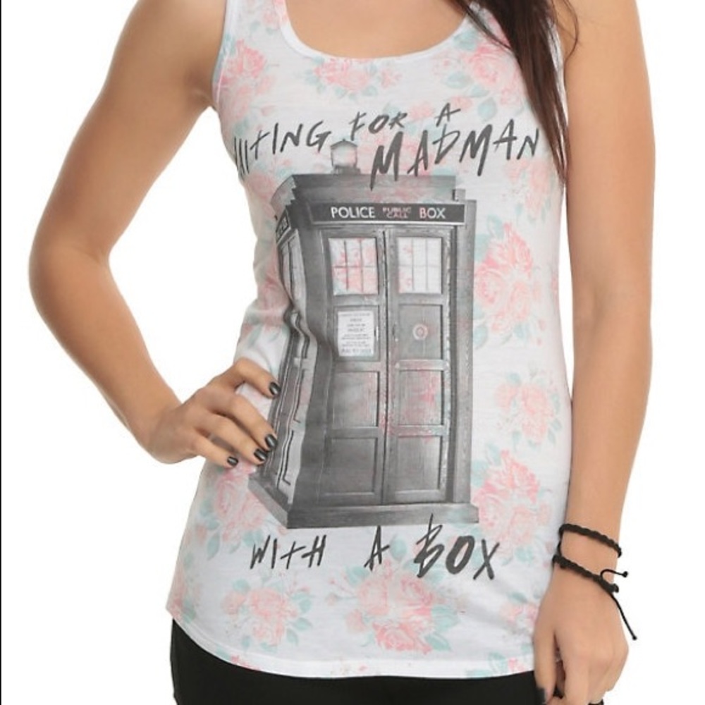 Doctor Who Flower Tank Top